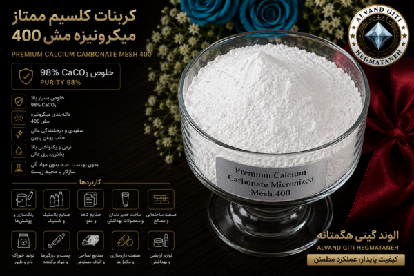 کربنات کلسیم میکرونیزه مش 230 تا 2000